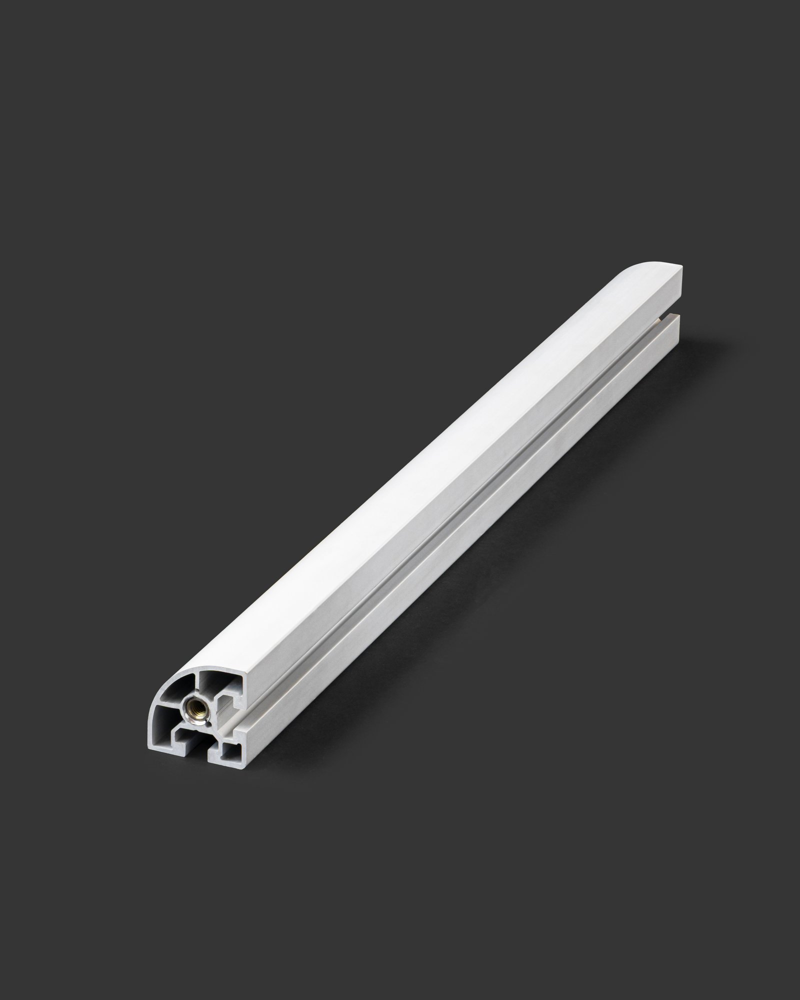 Long aluminium track profile